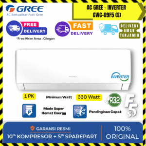 AC Gree Wall Mounted Inverter 1PK (GWC-09F5-S) – Unit Only