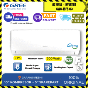 AC Gree Wall Mounted Inverter 2PK (GWC-18F5-S) – Unit Only