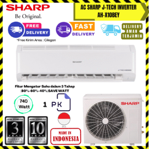 AC Sharp Wall Mounted Inverter 1PK (AH-X10BEY) – Unit Only
