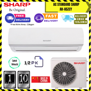AC Sharp Wall Mounted Standard 1/2PK (AH-A5ZCY) – Unit Only