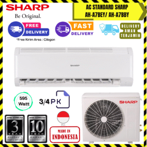 AC Sharp Wall Mounted Standard 3/4PK (AH-A7BEY) – Unit Only