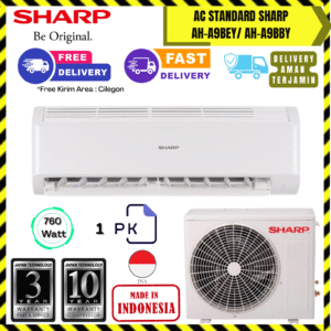 AC Sharp Wall Mounted Standard 1PK (AH-A9BEY) – Unit Only