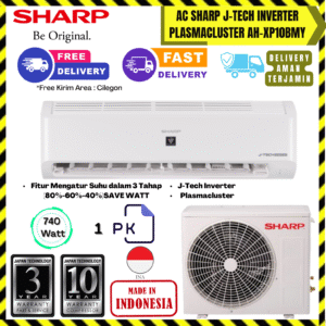 AC Sharp Wall Mounted Inverter 1PK (AH-XP10BMY) – Unit Only