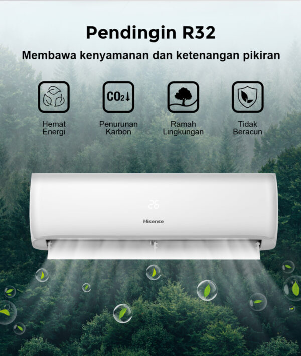 AC Hisense Wall Mounted Standard 2PK (AN18CDG) – Unit Only - Image 2