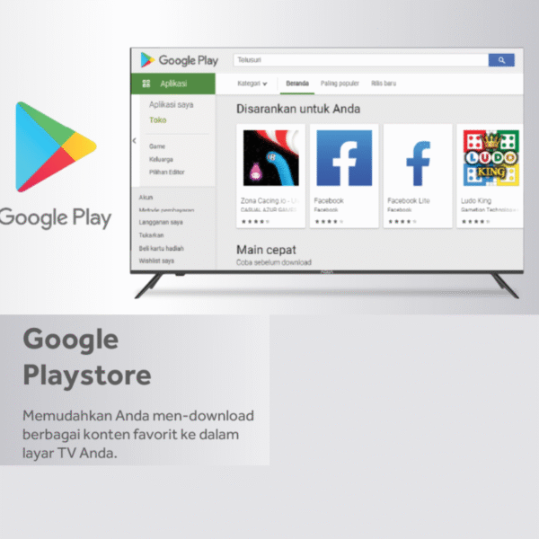 TV Aqua Android LE58AQT6700UG (58 INCH) - Image 2