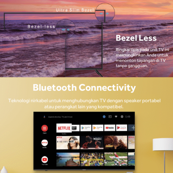 TV Aqua Android LE58AQT6700UG (58 INCH) - Image 3