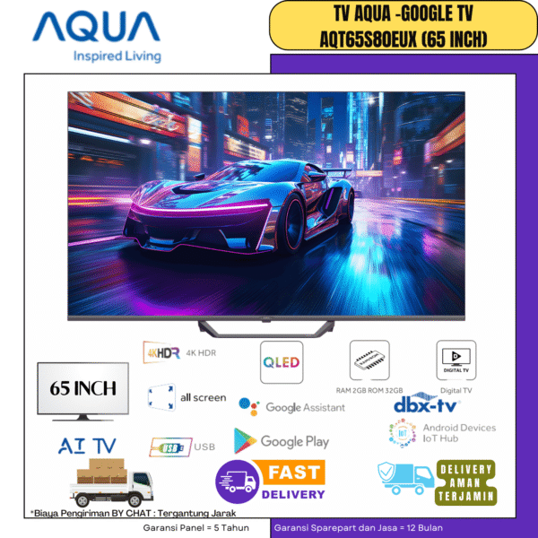 TV Aqua Google TV AQT65S80EUX (65 INCH)