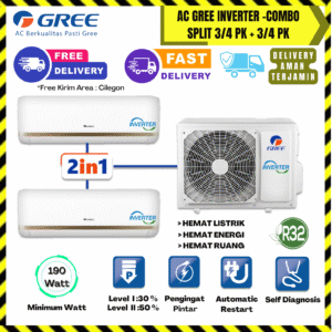 AC GREE COMBO SPLIT INVERTER (3/4 PK+3/4 PK)