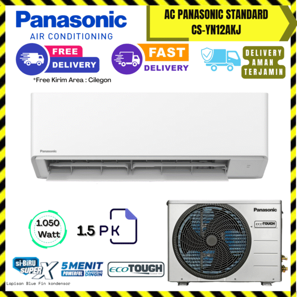 AC Panasonic Wall Mounted Standard 1.5PK (CS-YN12AKJ) – Unit Only