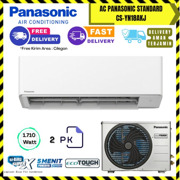 AC Panasonic Wall Mounted Standard 2PK (CS-YN18AKJ) – Unit Only