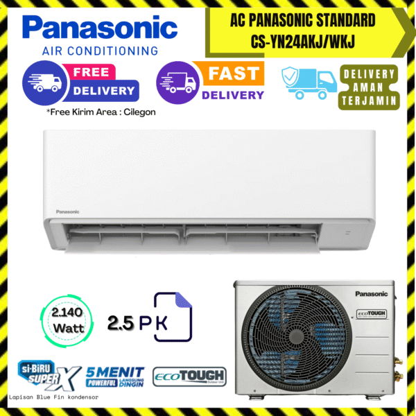 AC Panasonic Wall Mounted Standard 2.5PK (CS-YN24AKJ) – Unit Only