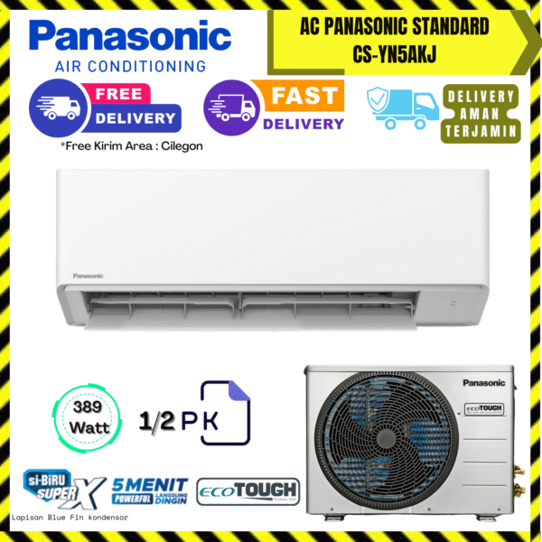 AC Panasonic Wall Mounted Standard 1/2PK (CS-YN5AKJ) – Unit Only