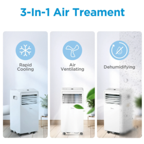 AC Midea Portable 1/2PK (MPHA-05CRN7) – Unit Only - Image 3