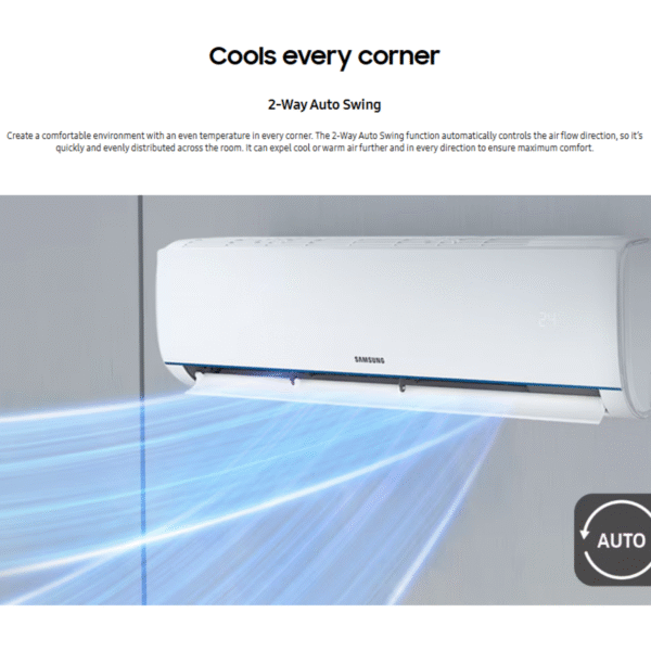AC Samsung Wall Mounted 1/2PK (AR05BGHQ) – Unit Only - Image 2
