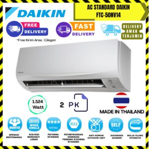 AC Daikin Standard Thailand 2PK (FTC50NV14) – Unit Only