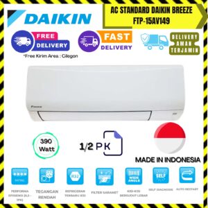 AC Daikin Standard Breeze 1/2PK (FTP15AV149) – Unit Only