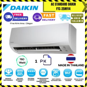 AC Daikin Standard Thailand 1PK (FTC25NV14) – Unit Only