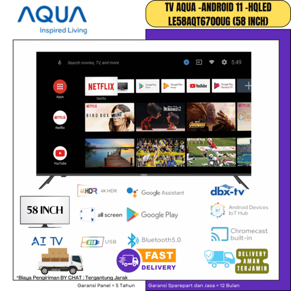 TV Aqua Android LE58AQT6700UG (58 INCH)