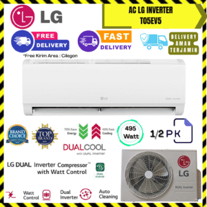AC LG Inverter 1/2PK (T05EV5) – Unit Only